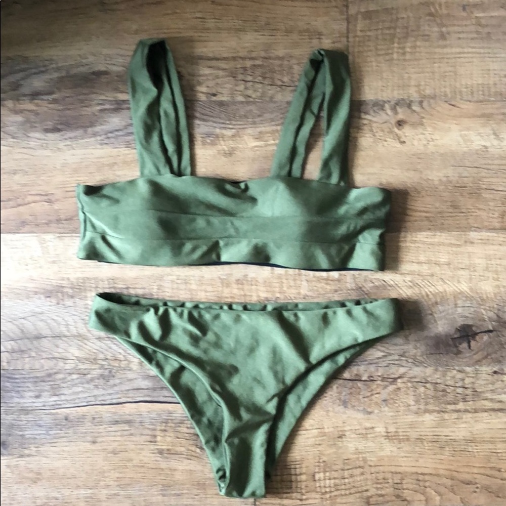 Olive green bikini